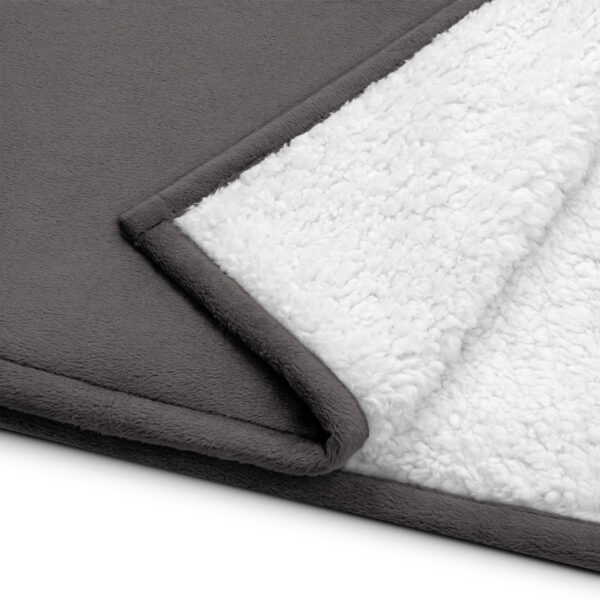 TheeDigital Premium Sherpa Blanket With White Logo - Image 3